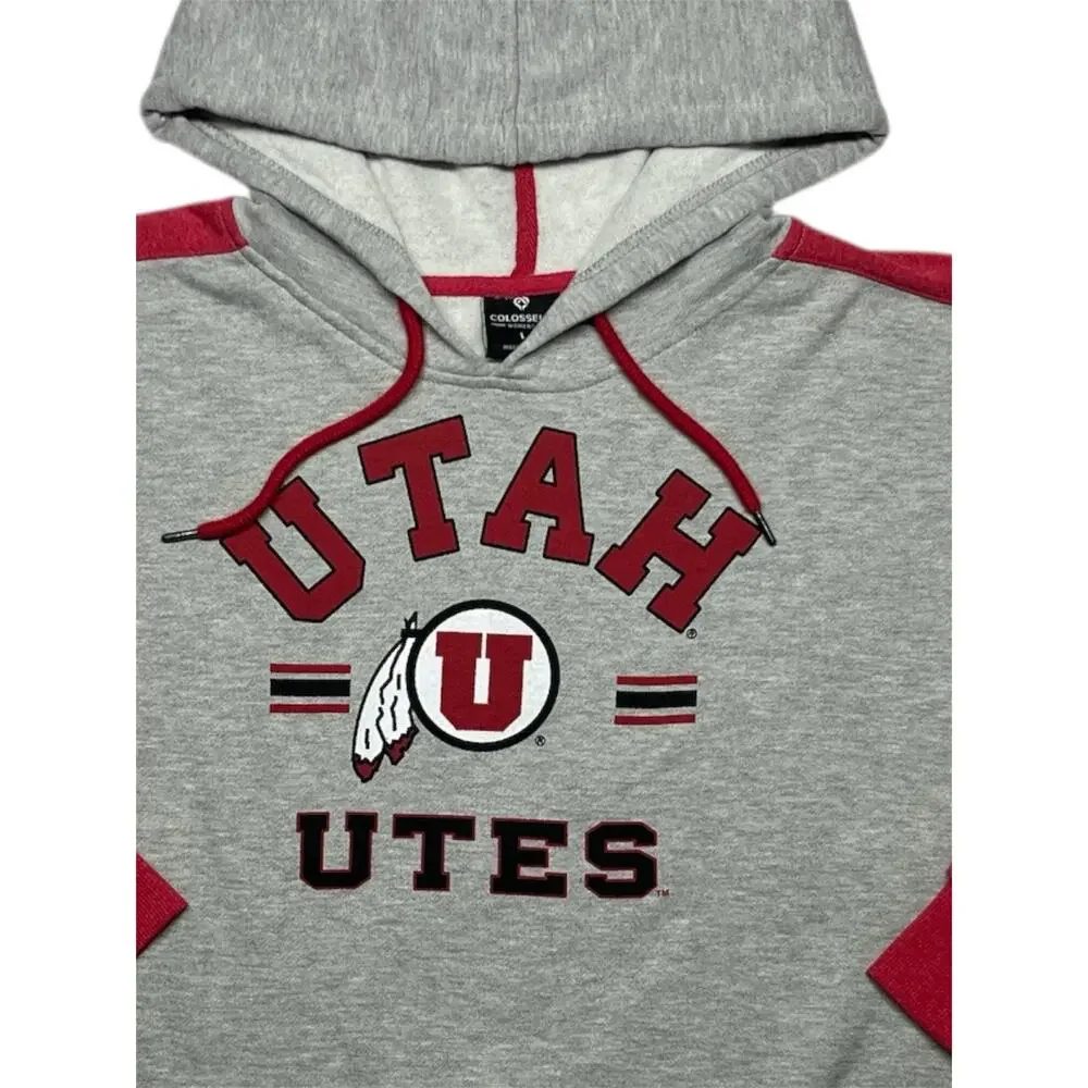 Utah Utes Women’s Crop Hoodie Size Large New with Tags NCAA Licensed
